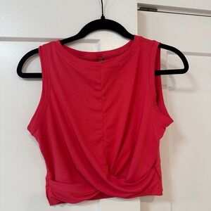 Kyodan Red Twist Front Tank  sports top